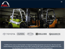 Tablet Screenshot of forkliftsofstlouis.com